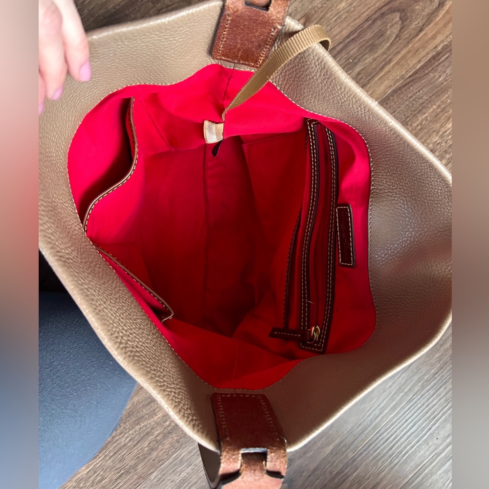 DOONEY & BOURKE Brown Pebble Leather Derby Hobo Slouchy Crossbody Bag Heritage - Picture 11 of 16